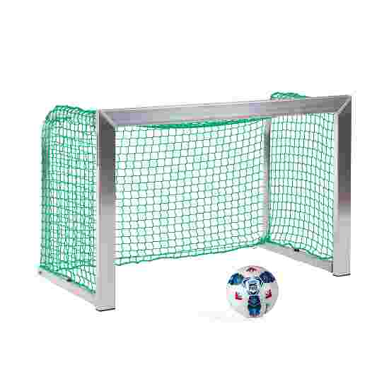 Sport-Thieme Mini but d’entraînement avec supports de filet pliables 1,20x0,80 m, profondeur 0,70 m, Filet inclus, vert (mailles 4,5 cm)