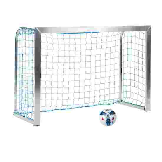 Sport-Thieme Mini-Fussballtor mit anklappbaren Netzbügeln 1,80x1,20 m, Tortiefe 0,70 m, Inkl. Netz, blau (MW 10 cm)