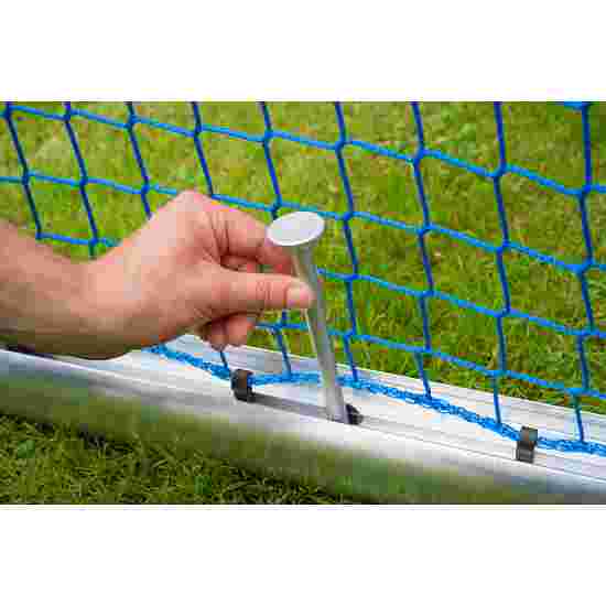 Sport-Thieme Mini-Fussballtor &quot;Professional Kompakt&quot;, Alu-Naturblank 1,20x0,80 m, Inkl. Netz, grün (MW 10 cm)