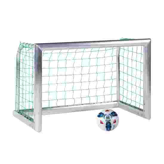 Sport-Thieme Mini-Fussballtor &quot;Professional Kompakt&quot;, Alu-Naturblank 1,20x0,80 m, Inkl. Netz, grün (MW 10 cm)