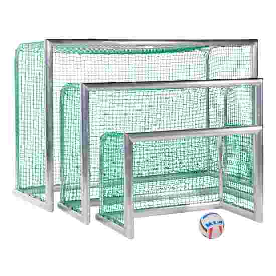 Sport-Thieme Mini-Fussballtor &quot;Professional Kompakt&quot;, Alu-Naturblank 1,20x0,80 m, Inkl. Netz, grün (MW 4,5 cm)