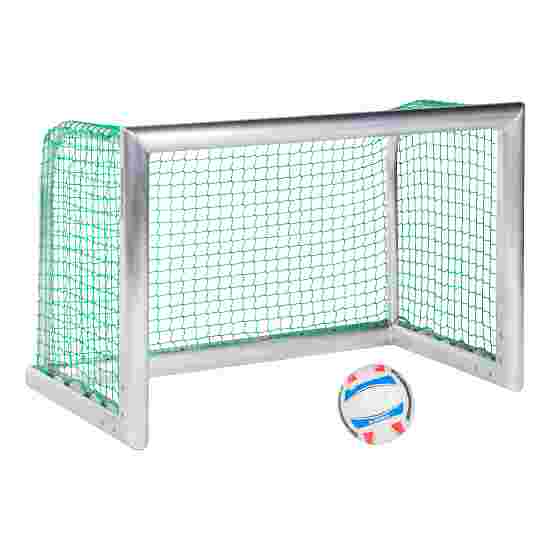 Sport-Thieme Mini-Fussballtor &quot;Professional Kompakt&quot;, Alu-Naturblank 1,20x0,80 m, Inkl. Netz, grün (MW 4,5 cm)