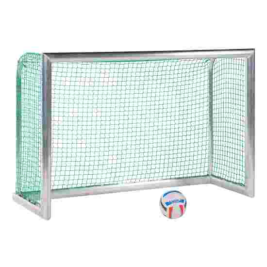 Sport-Thieme Mini-Fussballtor &quot;Professional Kompakt&quot;, Alu-Naturblank 1,80x1,20 m, Inkl. Netz, grün (MW 4,5 cm)