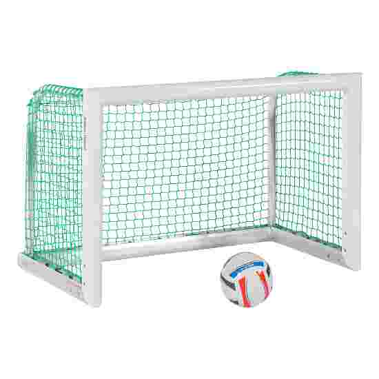 Sport-Thieme Mini-Fussballtor &quot;Professional Kompakt&quot;, Weiss-Pulverbeschichtet 1,20x0,80 m, Inkl. Netz, grün (MW 4,5 cm)
