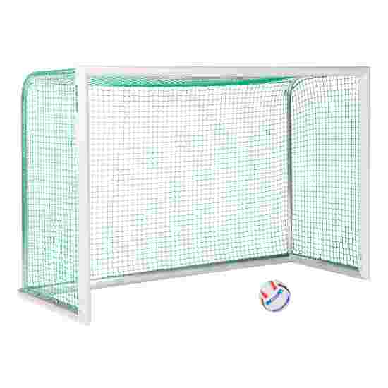 Sport-Thieme Mini-Fussballtor &quot;Professional Kompakt&quot;, Weiss-Pulverbeschichtet 2,40x1,60 m, Inkl. Netz, grün (MW 4,5 cm)
