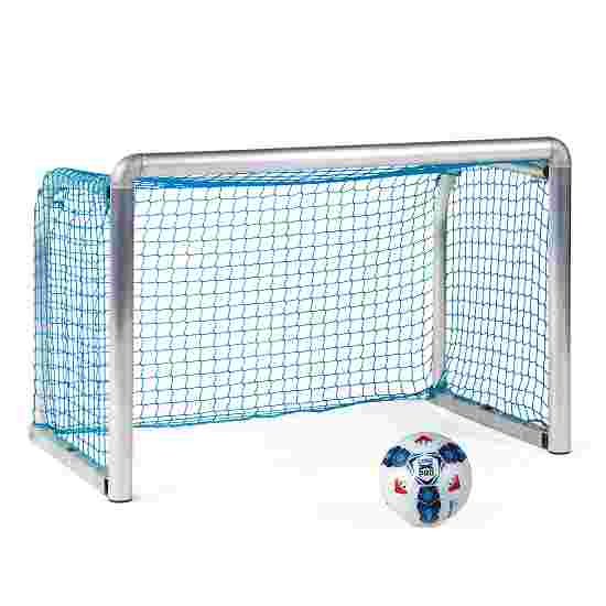 Sport-Thieme Mini-Fussballtor &quot;Protection&quot; 1,20x0,80 m, Tortiefe 0,70 m, Inkl. Netz, blau (MW 4,5 cm)