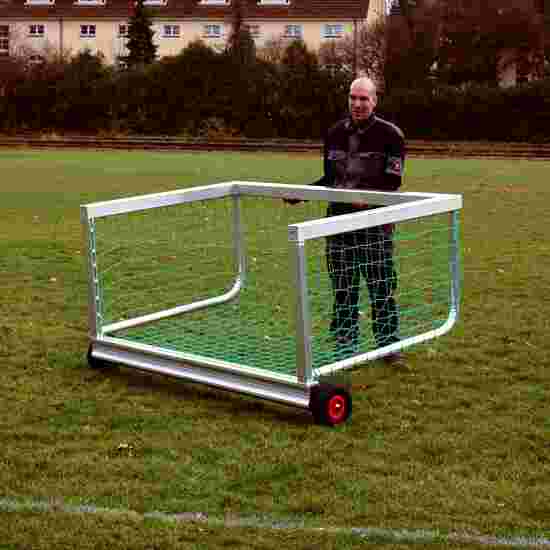 Sport-Thieme Mini-Fussballtor &quot;Safety&quot; 1,20x0,80 m, Inkl. Netz, grün (MW 10 cm)