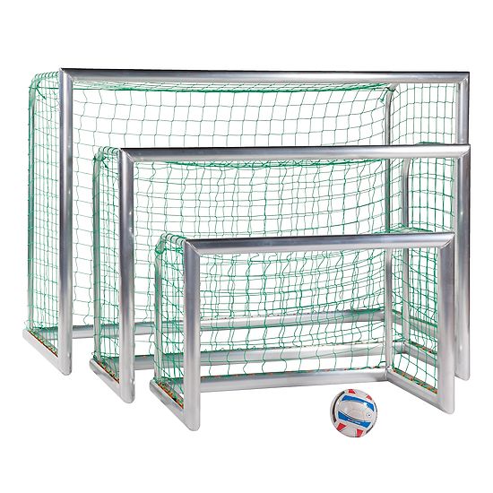 Sport-Thieme Minibut d'entraînement en alu « Professional » Filet inclus, vert (mailles 10 cm), 1,20x0,80 m, profondeur 0,70 m