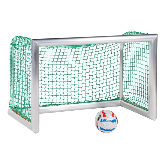Sport-Thieme Minibut d'entraînement en alu « Professional » Filet inclus, vert (mailles 4,5 cm), 1,20x0,80 m, profondeur 0,70 m