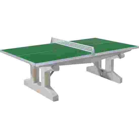 Sport-Thieme Table de tennis de table en béton polymère « Premium » Pieds courts, autostable, Vert