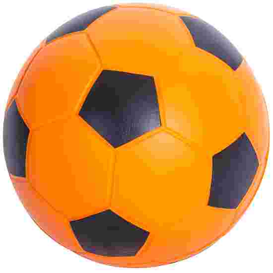Sport-Thieme Weichschaumball &quot;PU-Fussball&quot; Orange-Schwarz, 20 cm