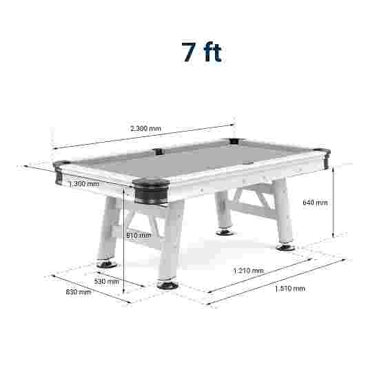 Table de billard Sportime® Table de pool « Garden Outdoor Alu » 7 ft
