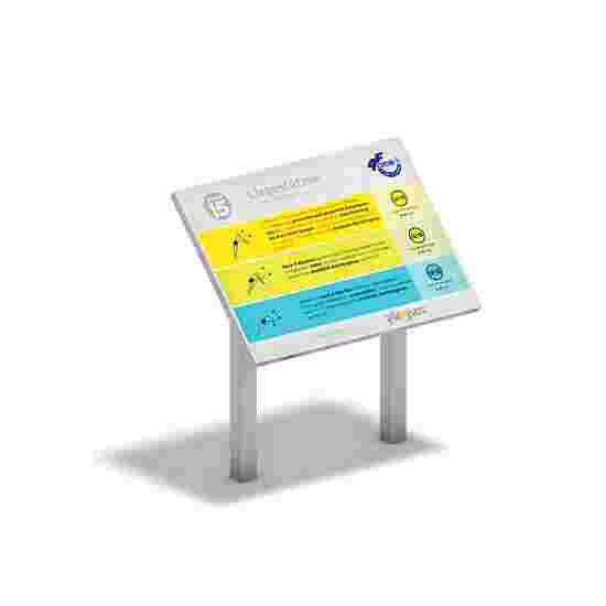 Tableau d’information et d’affichage Playparc « Dispositif d’entraînement du haut de corps »