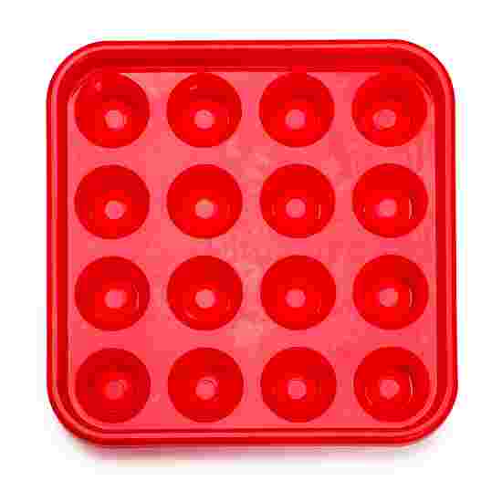 Tablette pour 16 billes de pool Rouge