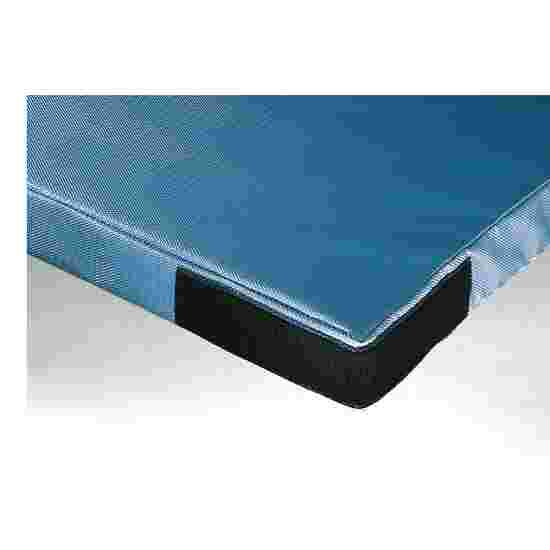 Tapis de gymnastique Sport-Thieme « Spécial », 200x100x8 cm Basique, Tissu de tapis de gymnastique bleu