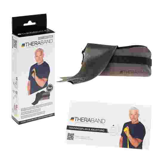 TheraBand 250 cm in Reissverschlusstasche Schwarz, besonders stark