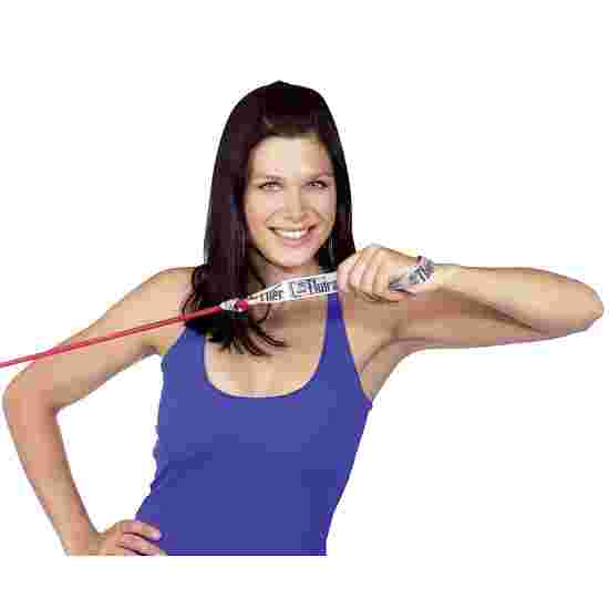 TheraBand Tube « Bodytrainer » 1,4 m avec poignées Rouge, moyenne