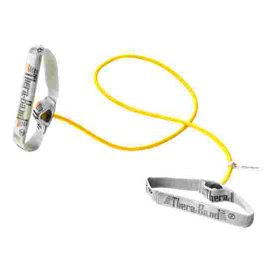 TheraBand Tube « Bodytrainer » 1,4 m avec poignées Jaune, facile