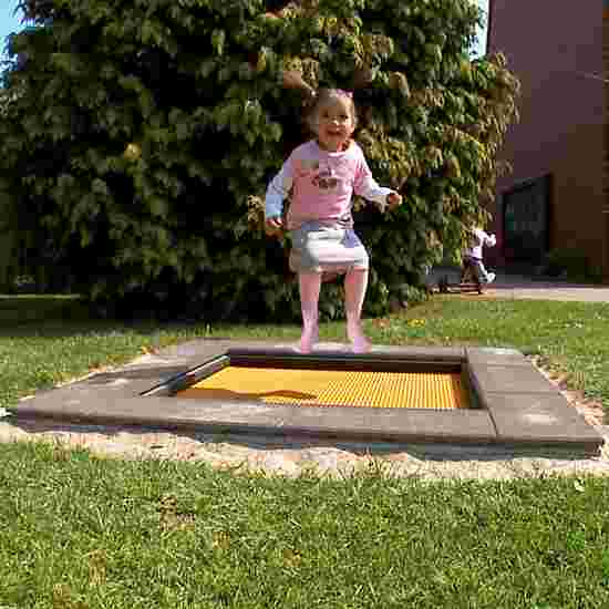 Trampoline enterré Eurotramp Kids Tramp « Kindergarten Mini » Toile de saut rectangulaire