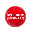 Sport-Thieme Wurfball "Leder 80" Rot