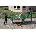 Sport-Thieme Tischtennistisch "Premium" Kurzer Fuss, freistehend, Grün