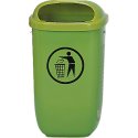 Abfallkorb nach DIN 30713 Grün, Standard, Standard, Grün