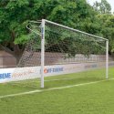 Sport-Thieme Alu-Fussballtore, 7,32x2,44 m, eckverschweisst, in Bodenhülsen stehend Netzhalteschiene