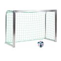 Mini but Sport-Thieme®, avec supports de filet rabattables 1,80x1,20 m, profondeur 0,70 m, Filet inclus, vert (mailles 10 cm)