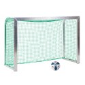 Sport-Thieme Mini-Fussballtor mit anklappbaren Netzbügeln 1,80x1,20 m, Tortiefe 0,70 m, Inkl. Netz, grün (MW 4,5 cm)