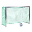 Mini but Sport-Thieme®, avec supports de filet rabattables 1,80x1,20 m, profondeur 0,70 m, Filet inclus, vert (mailles 4,5 cm)