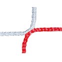 Knotenloses Jugendfussballtornetz 515x205 cm Rot-Weiss