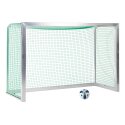 Sport-Thieme Mini-Fussballtor vollverschweisst 2,40x1,60 m, Tortiefe 1,00 m, Inkl. Netz, grün (MW 4,5 cm)