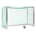 Minibut d'entraînement Sport-Thieme® entièrement soudé 2,40x1,60 m, profondeur 1,00 m, Filet inclus, vert (mailles 4,5 cm)