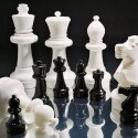 Figures d'échecs géantes Rolly Toys Socle ø 22,5 cm, hauteur du roi : 64 cm