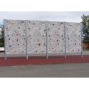 Mur de bloc autostable avec structure façon paroi rocheuse 2 éléments - env. 15 m²