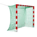 Sport-Thieme Hallenhandballtor 3x2 m, ohne Netzbügel Rot-Silber