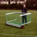 Mini but de football Sport-Thieme « Safety » 1,20x0,80 m, Filet inclus, vert (mailles 10 cm)