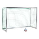 Sport-Thieme Minibut d'entraînement en alu « Professional » Filet inclus, vert (mailles 10 cm), 2,40x1,60 m, profondeur 1,00 m