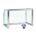 Sport-Thieme Mini-Fussballtor "Professional Kompakt", Alu-Naturblank 1,20x0,80 m, Inkl. Netz, grün (MW 10 cm)