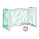 Sport-Thieme Mini-Fussballtor "Professional Kompakt", Weiss-Pulverbeschichtet 1,20x0,80 m, Inkl. Netz, grün (MW 4,5 cm)