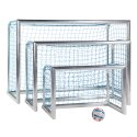 Sport-Thieme Minibut d'entraînement en alu « Professional » Filet inclus, bleu (mailles 10 cm), 1,20x0,80 m, profondeur 0,70 m