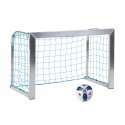 Sport-Thieme Mini-Fussballtor mit anklappbaren Netzbügeln 1,20x0,80 m, Tortiefe 0,70 m, Inkl. Netz, blau (MW 10 cm)