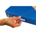 Tapis de gymnastique Sport-Thieme « Super », 200x125x6 cm Basique, Tissu de tapis de gymnastique bleu