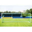 Sport-Thieme Grossfeld-Fussballtor mit freier Netzaufhängung SimplyFix, eckverschweisst, silber 1,50 m
