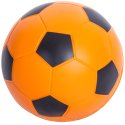 Sport-Thieme Weichschaumball "PU-Fussball" Orange-Schwarz, 20 cm