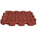 Dalle de protection antichute Gum-tech « Puzzle mat 3D » 6 cm, Rouge