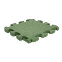 Dalle de protection antichute Gum-tech « Puzzle mat 3D » 6 cm, Vert