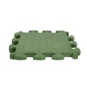Dalle de protection antichute Gum-tech « Puzzle mat 3D » 4,5 cm, Vert