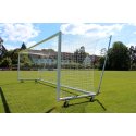 Sport-Thieme Grossfeld-Fussballtor mit freier Netzaufhängung SimplyFix, weiss, freistehend