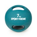 Medecine ball Sport-Thieme « Dual Grip » 7 kg, bleu clair